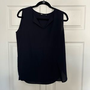 Navy Uniqlo Sleeveless blouse